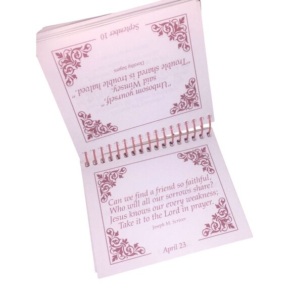 Vintage Small Miniature Friendship Quote Book - Picture 3 of 6